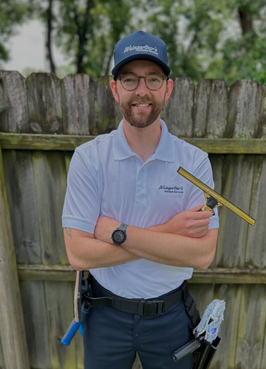 Owner of GoldenHome Window Cleaning, professional window cleaning in Topeka, Kansas